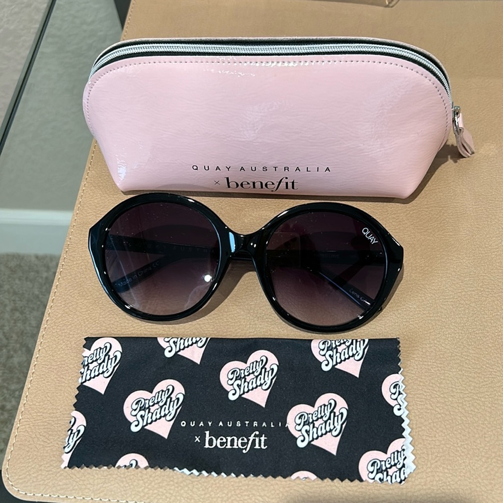 Quay sunglasses. Special edition for benefit cosmetics.
